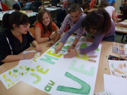 Animation au collège de Blainville-sur-l'Eau (Copyright Cnrs)